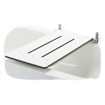 Bathtub Seat for Adults Seniors Disabled Bariatric - Folding Wall Mount Tub Bench/Bathroom Safety Assist/Supports 250 lbs/304 Stainless Steel/White Phenolic Resin/ 28" x 15"