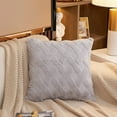 thumbnail image 2 of NEW Set of 2 Square Crossline-shaped Plush Throw Pillow (With or Without Inserts), 2 of 10