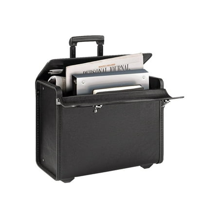 Solo Midtown Collection Lincoln Rolling Catalog Case, Polyvinyl, Black