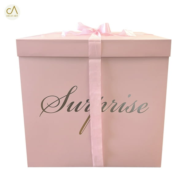 Caja De Regalo Explosión Con Forma cuadrada/regalo Sorpresa/Rosa Panel Decorativo Surprise Box Rosa