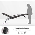 thumbnail image 6 of PURPLE LEAF Patio Chaise Lounge Chair Set of 2 Wicker Tanning Outdoor Pool Adjustable Recliner Chair for Outside Beach Poolside Sunbathing Lounger，Dark Brown, 6 of 9
