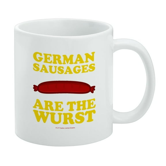 German Sausages are the Wurst Funny Humor White Mug