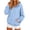 46#Light Blue, variant on Oversized Hoodies for Women Plain Fleece Long Sleeve Sweatshirt Casual Basic Pullover Fall Winter Clothes White 2XL