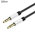 thumbnail image 2 of SUSUchens Audio Cable Professional High Fidelity 3.5mm Jack 3.5mm Jack Male to Male AUX Cord Adapter for Laptop Silver 2M, 2 of 13