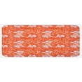 thumbnail image 1 of Orange Kitchen Mat, Hawaiian Pattern with Tropical Climate Hibiscus Flowers Abstract Summer Flourish, Plush Decorative Kitchen Mat with Non Slip Backing, 47" X 19", Orange White, by Ambesonne, 1 of 1