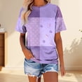 thumbnail image 2 of MEICHEN Women's Breast Cancer Print T Shirt In We Wear Crewneck Tee Summer Fashion Clothing for Women, 2 of 4