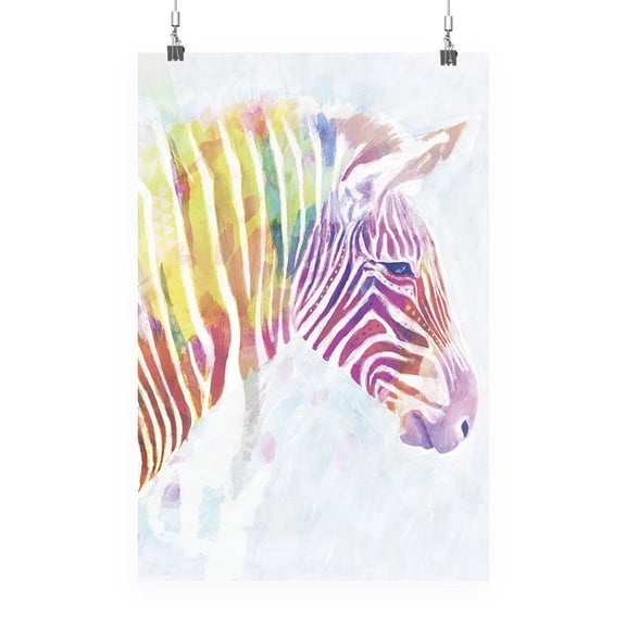 Watercolor Zebra Ii Poster - Victoria Borges Designs,