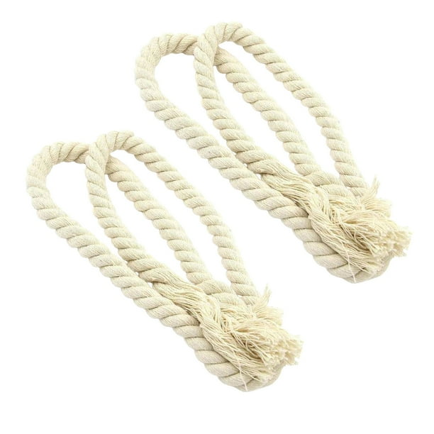 Lazo grueso cordón de la cortina de la cuerda hecha a mano lazo de la cortina QQ con un par de Beige