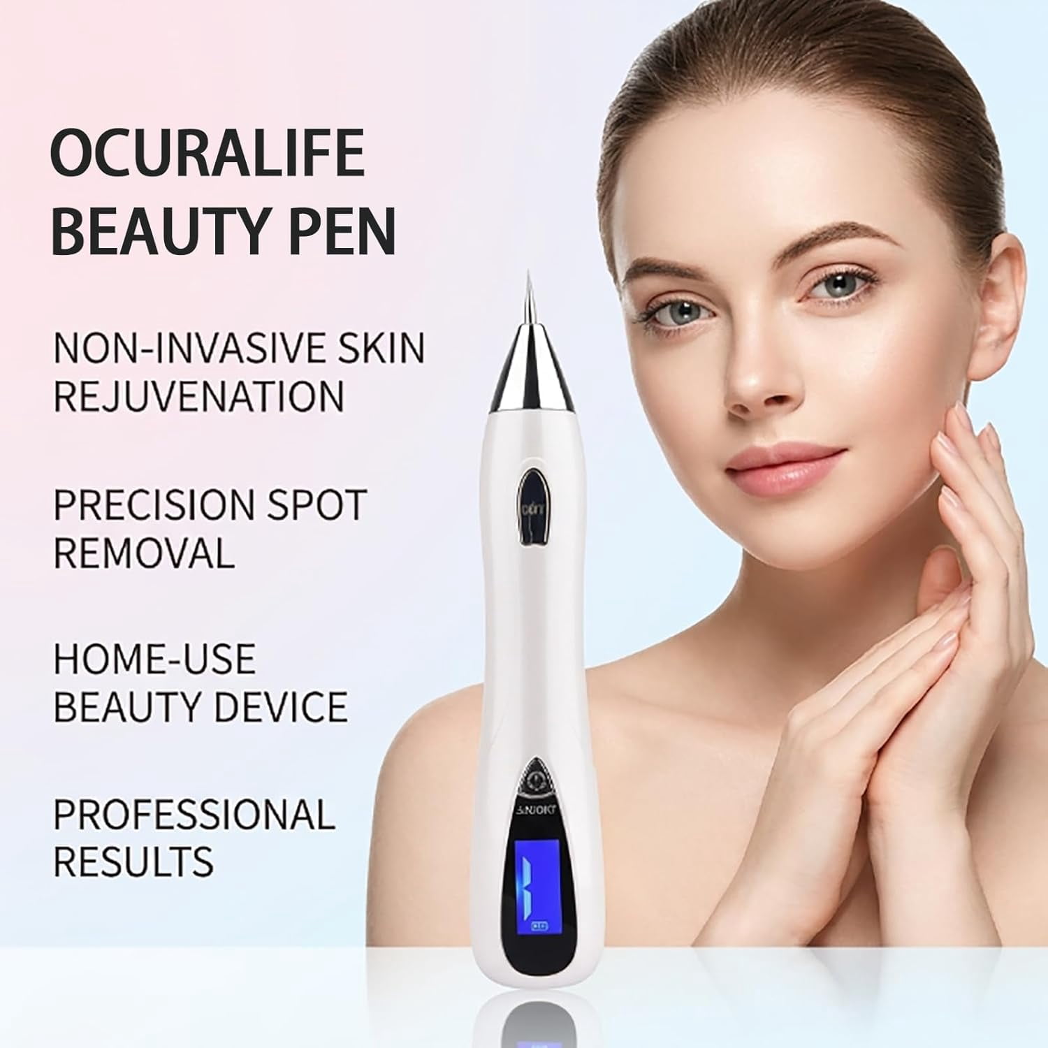 Pen, at-Home Beauty Tool, Designed for Gentle and Everyday Personal Care (Gold)