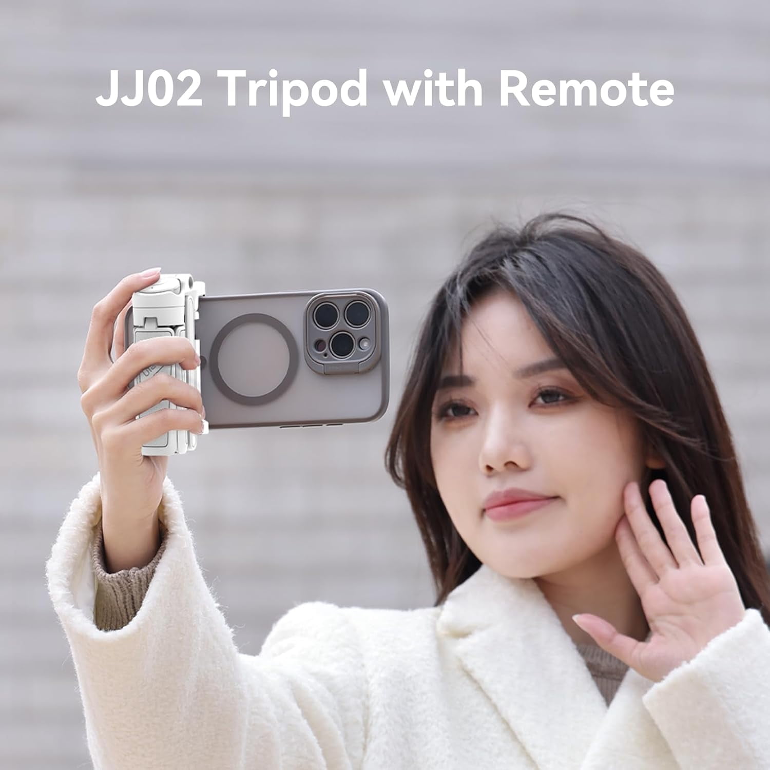 ULANZI JJ02 3 in 1 Cell Phone Tripod Stick Phone Selfie Tripod for Smartphone