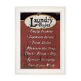 thumbnail image 1 of TrendyDecor4U LS1249-226G "Règles de Lessive" par Linda Spivey, Prêt à Accrocher Cadre Imprimé, Cadre Blanc, 1 of 1