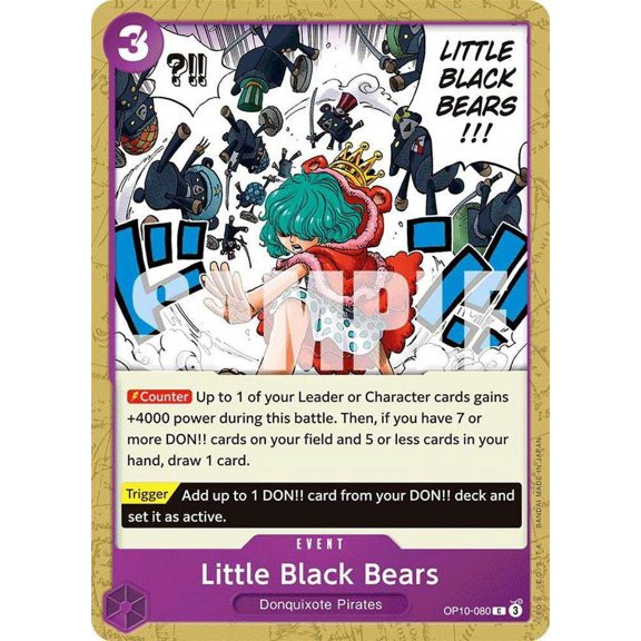 One Piece Royal Blood Common Little Black Bears OP10-080
