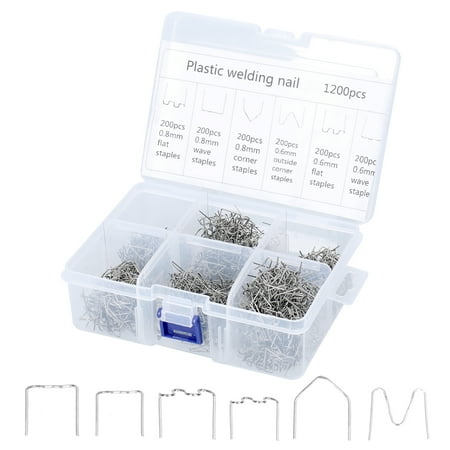 

Car Bumpers Welding Wire for Plastics Welding Machine Plastics Welders Studs Plastics Appearance Repairing Machine Staple Kit Mending Repairing Standard Pre Cut Staple Set