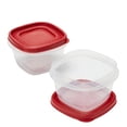 thumbnail image 3 of Rubbermaid Easy Find Lids Food Storage Containers, 2 Cup, Racer Red, 4-Piece Set, 3 of 4