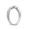 thumbnail image 6 of 14K White Gold Ring Band Wedding Diamond Round , Size 5, 6 of 7