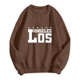 thumbnail image 1 of MesaSe Sweat-Shirt Mode pour Femmes Sweat-Shirt Col Rond Pull Imprimé Lettre Hoodie, 1 of 2