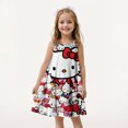 thumbnail image 3 of Robe d'Été pour Enfants Fille Confortable Impression 3D Hello Kitty Mignonne et à la Mode Robe de Plage pour Enfants Vacances Fille Sl Loveliness Fille, 3 of 6