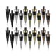 thumbnail image 1 of Stainless Steel Wine Stopper Inserts - 20pc Blank Metal Stoppers with Threaded Posts for DIY, Wood Turning, Wine Bottles, 1 of 5