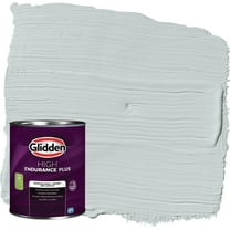 Glidden HEP Interior Paint   Primer Winter Chill / Gray, Flat, 1 Quart
