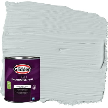 Glidden HEP Interior Paint   Primer Winter Chill / Gray, Flat, 1 Quart