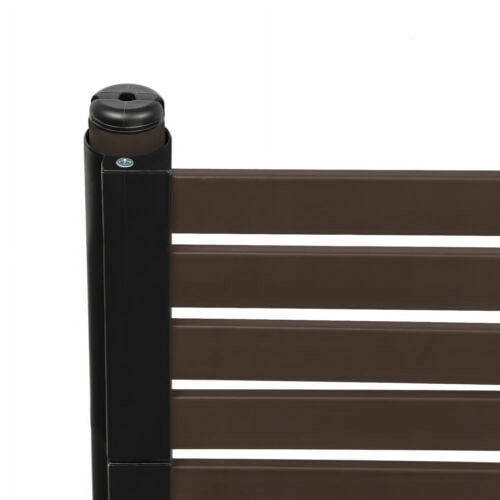 Indoor Outdoor Privacy Screen Decorative Panels Planter Wall Brown Fence Panels