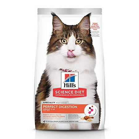 UPC: 0052742038315 | Hill s Science Diet Adult Cat Dry Perfect Digestion  Chicken  Brown Rice  & Whole Oats Recipe  3.5 lb. Bag