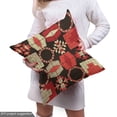 thumbnail image 5 of Ambesonne Ethnic Fabric by the Yard Upholstery, Traditional Aztec Motifs Art, 5 Yards, Paprika and Dark Brown, 5 of 5
