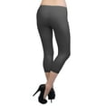thumbnail image 3 of Vivian's Fashions Capri Leggings - Cotton, Lace Trim (Junior/Junior Plus Sizes), 3 of 4