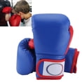 thumbnail image 4 of Suodoka Kids Boxing Gloves for Boys and Girls, 8 oz Youth Training Punching Bag Mitts for Sparring Kickboxing Muay Thai MMA, Premium Wear-Resistant Hand Protection Gear, Blue (10.6 in / 27 cm), 4 of 9