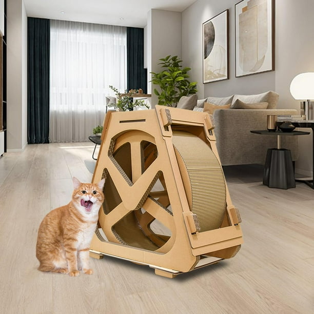 Pet Cat Running Wheel Exercise Treadmill Rotation Cat Scratcher