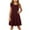 Red, variant on Ahuyic Little Girl Summer Casual Dress,Sleeveless Dresses for Kids,Toddler Girls Dress Summer Ruffle Sleeve Sundress Outfit For Kids 4-14T