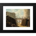 thumbnail image 2 of Johan Fredrik Julin 14x11 Black Modern Framed Museum Art Print Titled - The Old Iron Wave at Slussen, Stockholm, 2 of 5