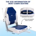 thumbnail image 2 of M optimized Set of 2 Premium High Back Folding Boat Seat, Marine Seats for Fishing, Sightseeing, Speedboats, Canoes, 2 of 9
