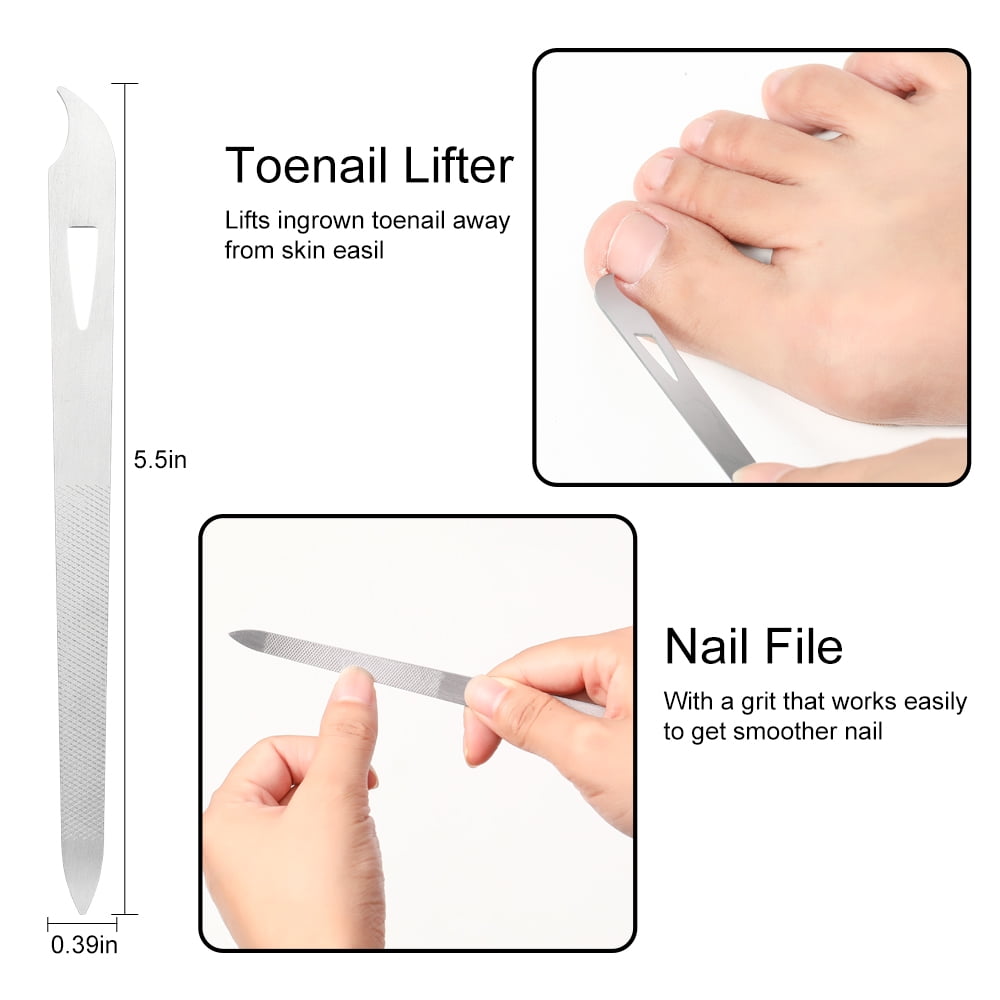 VOGARB Nail File with Case Double Sided 180 Diamond Grits Emery Boards with  Work Well Glass Nail Filer Set Anti-Slip Handle for Natural Nails/Thick  Toenails (1 PACK-3P(S)) : Amazon.co.uk: Beauty