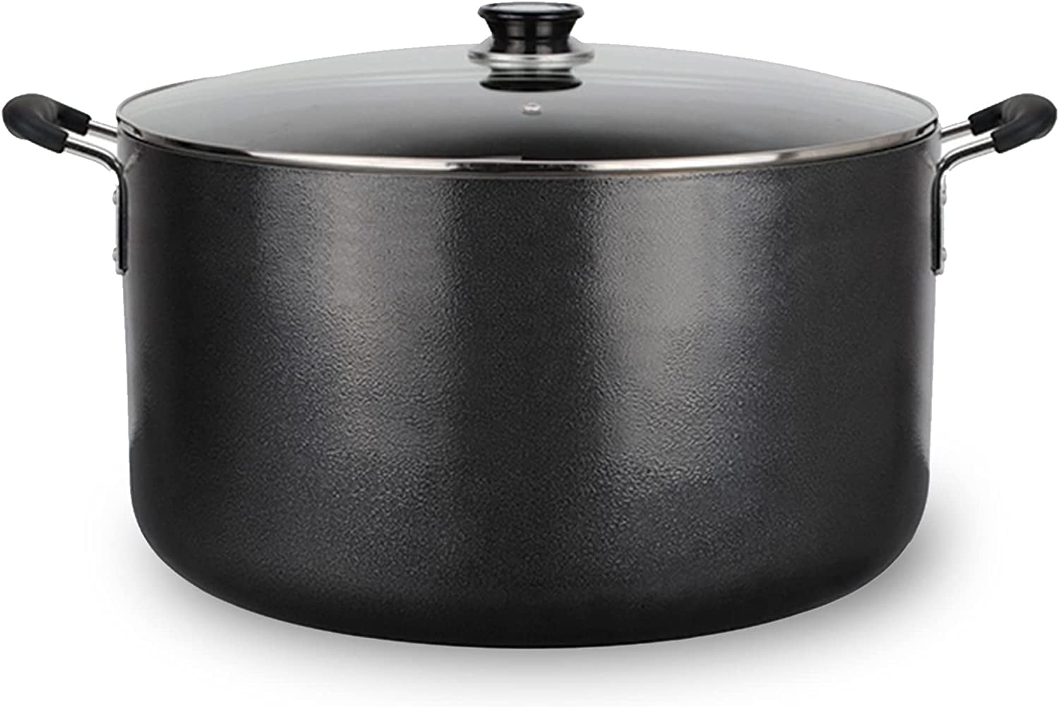 Alpine Cuisine 13-Quart Aluminum Caldero Stock Pot with Glass Lid, Cooking  Dutch Oven Performance for Even Heat Distribution, Perfect for Serving  Large & Small Groups, Riveted Handles Commercial Grade 