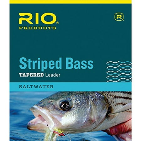 Rio Striped Bass Leaders 16lb 8kg, Powerful butt and taper design to cast large flies By Rio Brands Ship from (Best Flies For Striped Bass)