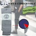 thumbnail image 5 of Yacht & Smith 32 Inch Wholesale Men's Long Tube Socks, Cotton Big And Tall Tube Socks Size 13-16 (Gray, 48), 5 of 7