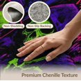 thumbnail image 6 of ODIKA 8'x10' Washable Area Rug Vibrant Abstract Horror Themed Design Eclectic Mix of Gothic Symbols and Pop Art for Dining Room, Large Office, Lounge, Non-Slip Chair-Friendly Mat, 6 of 7