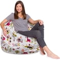 thumbnail image 1 of Pouf Poire Posh Fauteuil Poire XLargein Toile Animaux de la Jungle sur, 1 of 5