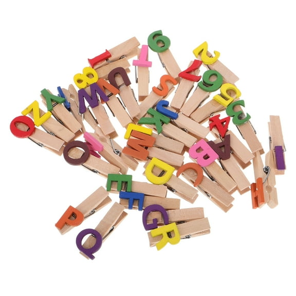 Hemoton  35 Pcs Close Pins Wooden Mini Clothespins for Classroom Baby