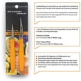 thumbnail image 4 of shiyou-GoldleafKing Thai Vegetable & Fruit Carving Knives Set of 2PC | 2, 2.5 Inch Orange Handle | Fruit Carving Tools Knive | Knife for Vegetables Yellow Set - Free 1 Mini Guide Book, 4 of 4