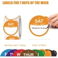 thumbnail image 3 of Food Labels Stickers 7 Day of The Week, Removable Day Label Peel Tab for Container Kitchen Freezer Breastmilk Restaurant Supplies Dot Week Monthly Planner Inventory Management Meal Prep Accessory, 3 of 7