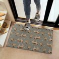 thumbnail image 2 of German Shepherd Dog and Footprint Door Rugs,Washable Non Slip Door Mats Indoor,Decorative Door Mats,Entry Mat Indoor for Entrance,Bedroom,Kitchen,Bathroom,16"x24", 2 of 6