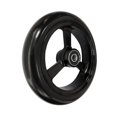 thumbnail image 4 of RIANTWHEEL , 5.0 X 1.0 Pouces, Roues en PU, Roulettes de Fauteuil Roulant, Jante en Aluminium, une Paire (Noir), 4 of 4