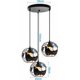 thumbnail image 5 of Lampara 3 Luces Pantalla Tierra E27 para Dormitorio Salon Bar Negro - Black, 5 of 5