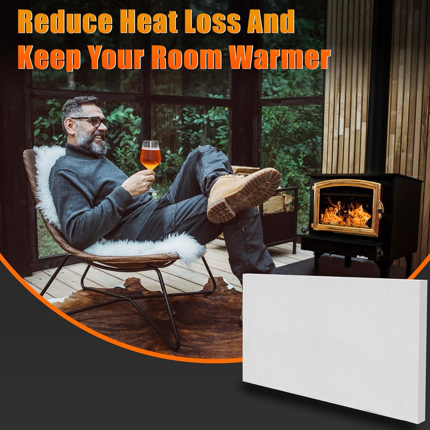Replacement Baffle Board - 832-3520 - Quadrafire Stove & Insert 4100I-ACT Bodega Bay - 2300F - BB-125185