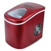 DELLA Portable Electric Ice Maker Up to 26 Pounds per Day 2 Cube Sizes, Red