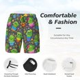 thumbnail image 3 of Yiaed Cactus In Pots Print Mens Swim Trunks Bathing Suit Compression Liner Beach Swim Shorts Swimwear Quick Dry Zipper Pocket No-Chafing Board Short-Large, 3 of 6