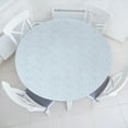 thumbnail image 3 of Ambesonne Fish Scale Fitted Round Tablecloth, Blue Rain Water Drop, 40"- 44" Diameter, Navy Blue and White, 3 of 5
