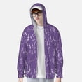 thumbnail image 4 of Kdxio Lavender Flowers Print Women Men Sun Protection UPF 50+ Jackets Zip Up Long Sleeve Hoodie Hiking Lightweight with Pockets, 4 of 8